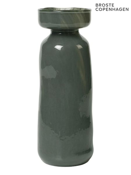 Broste Copenhagen Dark Green Solai Vase (W48005) | £25