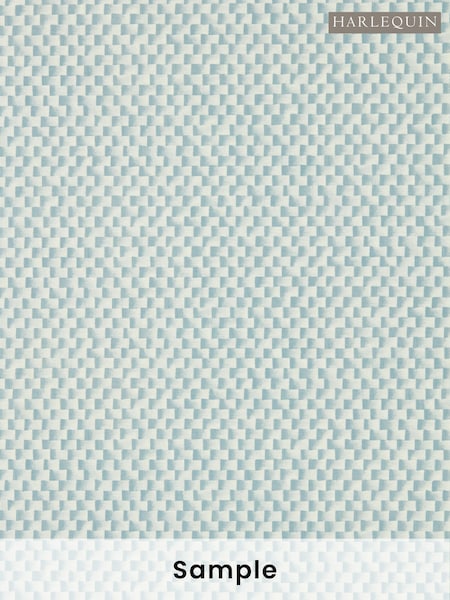 Harlequin Blue Skiva Reflect 1 A4 Wallpaper Sample (W48011) | £1