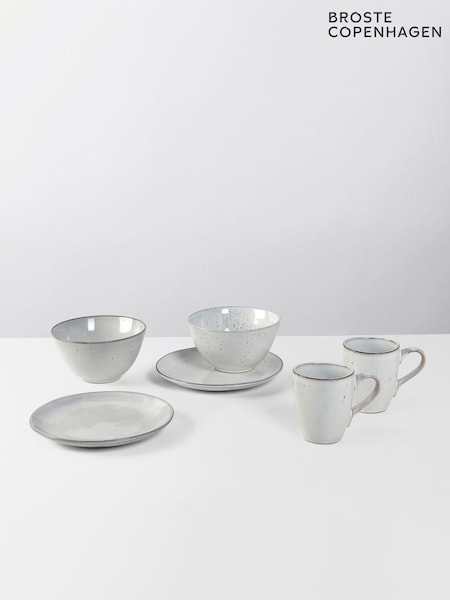 Broste Copenhagen Set of 2 Sand Nordic Sand Breakfast (W48013) | £75