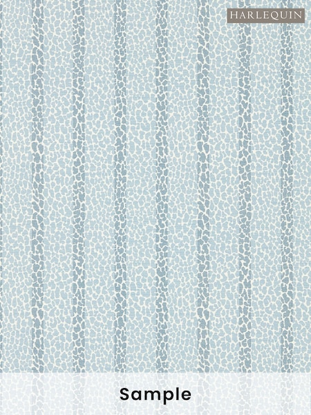 Harlequin Blue Lacuna Stripe Reflect 1 A4 Wallpaper Sample (W48015) | £1