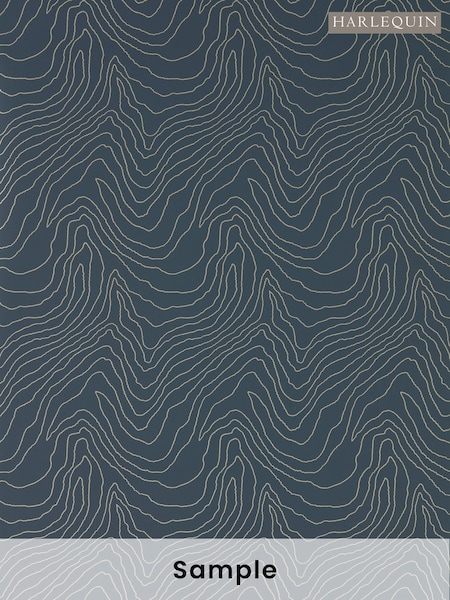 Harlequin Black Formation Shimmer Reflect 1 A4 Wallpaper Sample (W48018) | £1