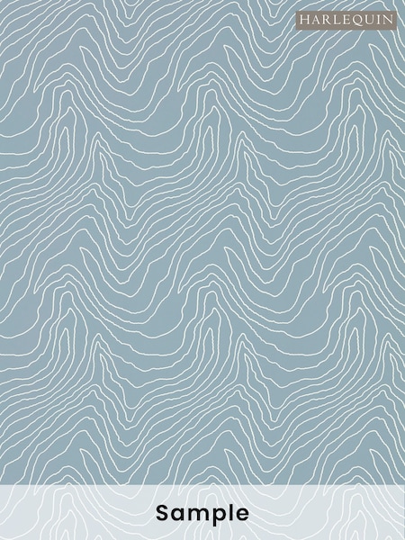 Harlequin Blue Formation Reflect 1 A4 Wallpaper Sample (W48035) | £1