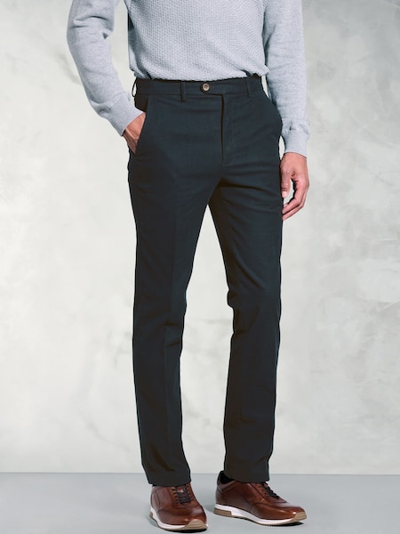 Brook Taverner Blue Moleskin Trousers (W48093) | £69