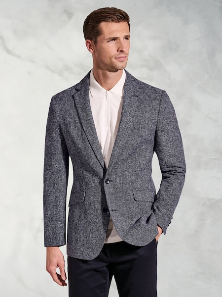 Brook Taverner Blue Textured Jacket (W48111) | £129