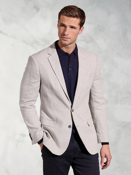 Brook Taverner Grey Puppytooth Jacket (W48113) | £129