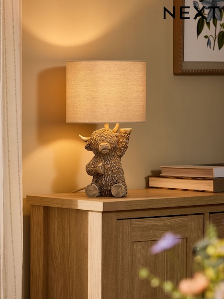Natural Hamish Table Lamp (W48138) | £40