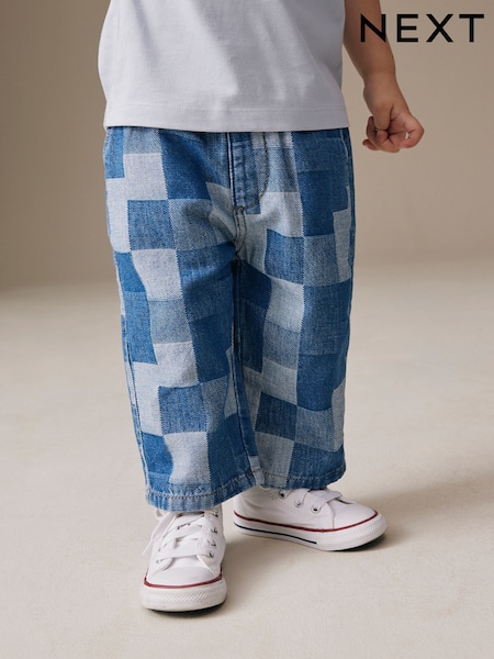 Blue Wide Leg Jeans (3mths-7yrs) (W48199) | £15 - £17