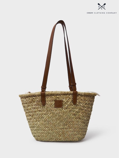 Crew Clothing Natural Straw Shopper Bag (W48367) | £59