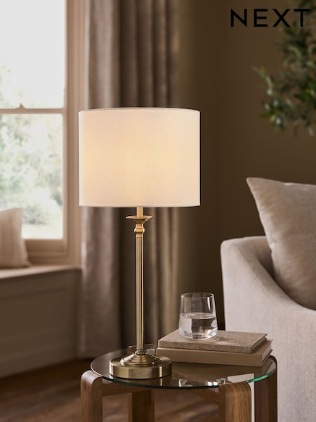 Brass Burford Table Lamp (W48452) | £48