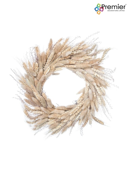 Premier Decorations Ltd Dried Wheat & Grass Wreath (W48511) | £28