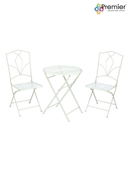 Premier Decorations Ltd Sage Green 2 Seater Metal Bistro Set (W48541) | £180