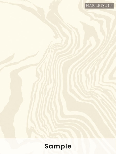 Harlequin Oatmeal Marble X Henry Holland A4 Wallpaper Sample (W48671) | £1