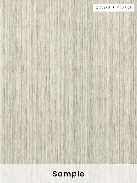 Clarke & Clarke Putty Asper Expressions Performance A4 Wallpaper Sample (W48723) | £1