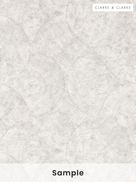 Clarke & Clarke Putty Silvan Expressions Performance A4 Wallpaper Sample (W48736) | £1
