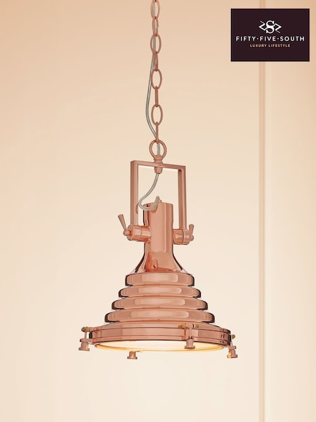 Fifty Five South Copper Lexington Pendant Ceiling Light (W48768) | £190