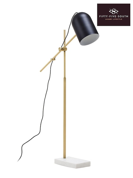 Fifty Five South Black Equipoise Floor Lamp (W48772) | £295