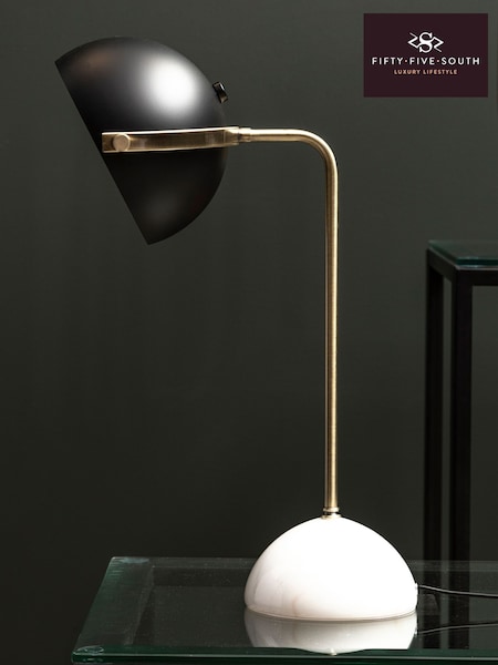 Fifty Five South Brass Murdoch Iron Table Lamp (W48779) | £145
