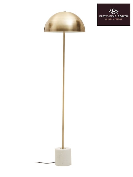 Fifty Five South Brushed Brass Murdoch Floor Lamp (W48780) | £315