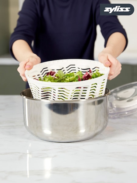 Zyliss Steel Easy Spin 2 Stainless Steel Salad Spinner (W48785) | £59