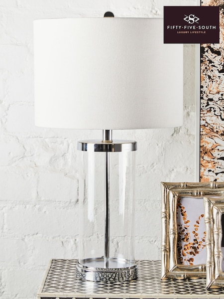 Fifty Five South Silver Franklyn Table Lamp (W48791) | £135