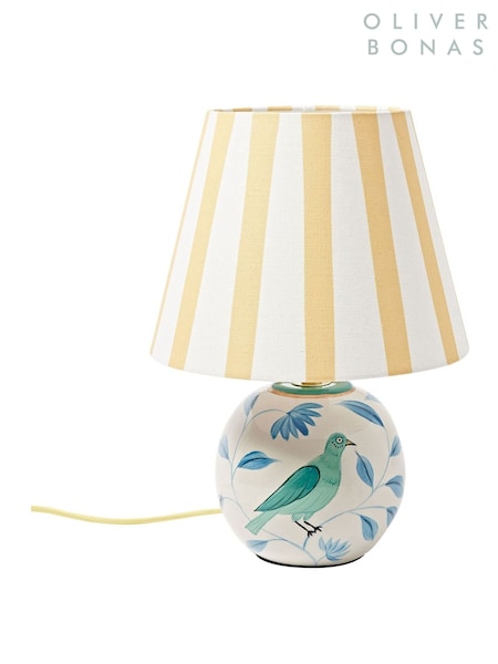 Oliver Bonas Blue Birdie Desk & Table Lamp (W48928) | £98
