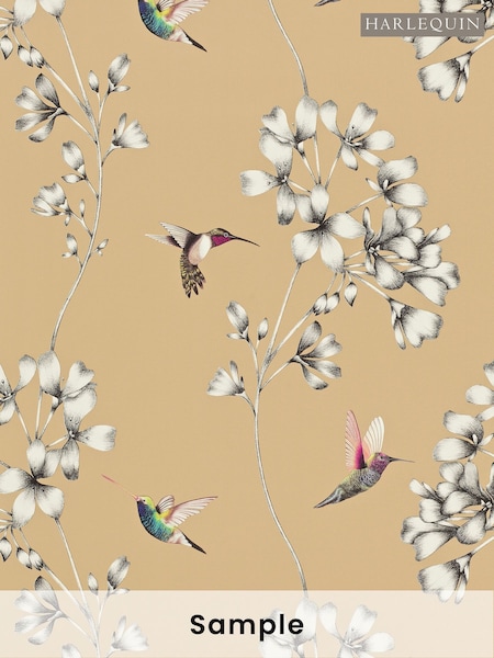 Harlequin Bronze Amazilia Idyllic A4 Wallpaper Sample (W49232) | £1