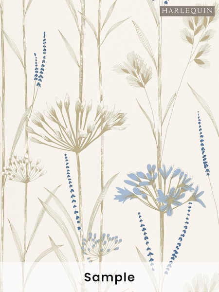 Harlequin Chalk Wedgwood Gold Gardinium Idyllic A4 Wallpaper Samples (W49234) | £1