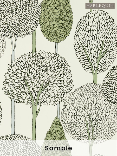 Harlequin Seaglass Silhouette Idyllic A4 Wallpaper Sample (W49249) | £1