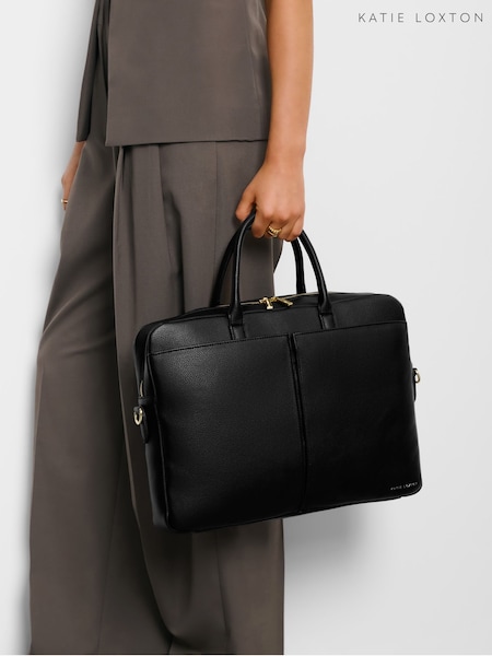 Katie Loxton Black City Laptop Bag (W49288) | £80