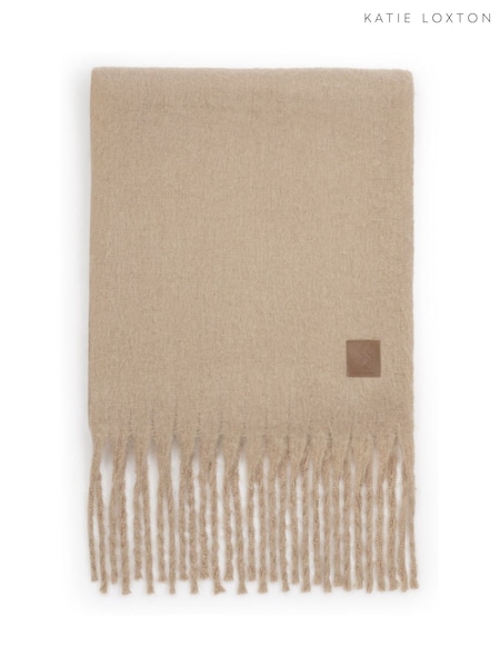 Katie Loxton Natural Oversized Tassel Scarf (W49306) | £25