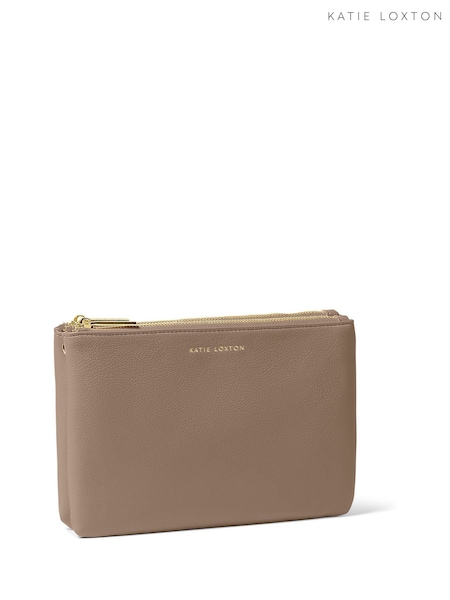 Katie Loxton Brown Duo Pouch (W49308) | £30