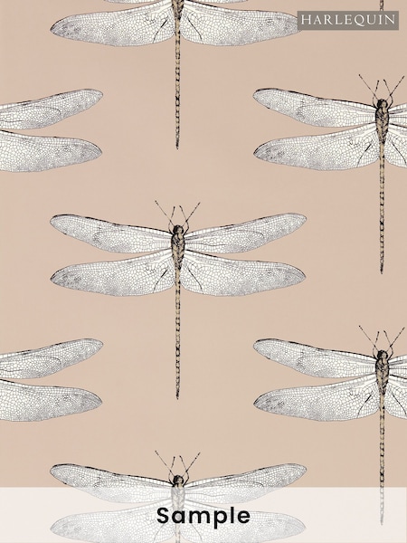 Harlequin Positano First Light Taupe Demoiselle Idyllic A4 Wallpaper Sample (W49326) | £1