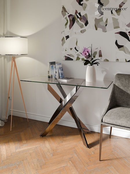 Centrepiece Chrome Cluster Console Table (W49349) | £419