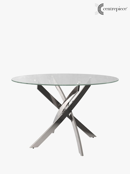 Centrepiece Chrome Cluster Small Circular Dining Table (W49352) | £439
