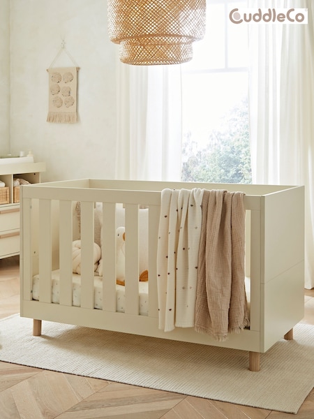 Cuddleco Cream Harper Cot Bed (W49470) | £400