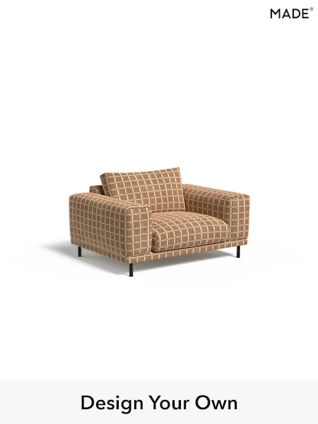 Cale Check/Dark Sand Natural Odin By Made (W49715) | £875