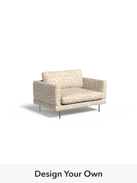 Clyde Abstract/Light Oatmeal Natural Lugani By Made (W49719) | £1,025
