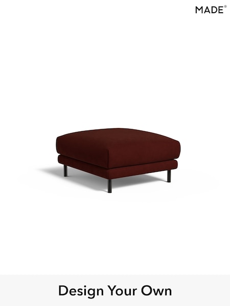 Matt Velvet Easy Clean/Rust Red Odin By Made (W49747) | £350
