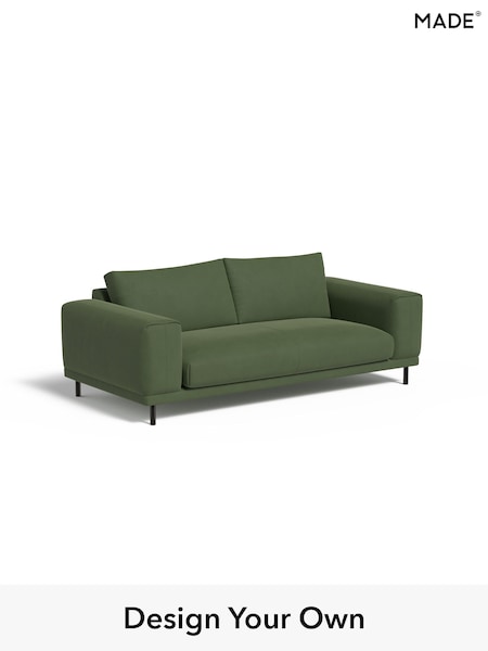 Matt Velvet Easy Clean/Grass Green Odin By Made (W49754) | £999