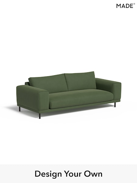 Matt Velvet Easy Clean/Grass Green Odin By Made (W49754) | £1,099