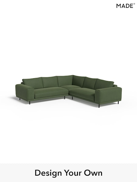 Matt Velvet Easy Clean/Grass Green Odin By Made (W49754) | £2,499