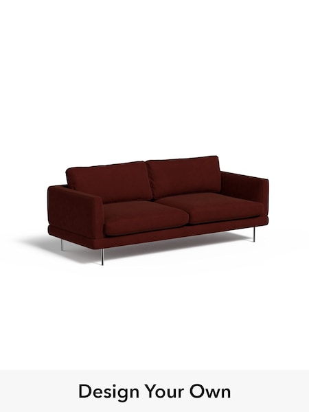 Matt Velvet Easy Clean/Rust Red Lugani By Made (W49756) | £1,299