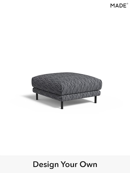 Textured Wave Boucle/Dark Ink Blue Odin By Made (W49762) | £399