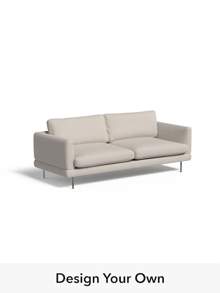 Textured Woven/Silver Grey Lugani By Made (W49763) | £1,375