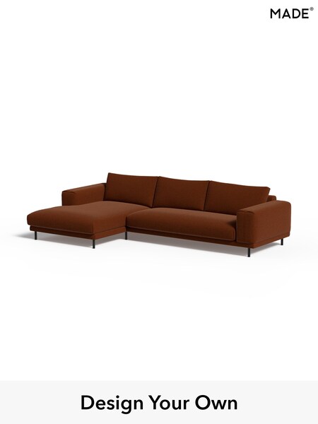 Soft Touch Boucle/Rust Orange Odin By Made (W49768) | £1,799