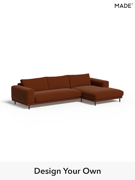 Soft Touch Boucle/Rust Orange Odin By Made (W49768) | £1,799