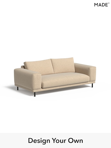 Soft Touch Boucle/Natural Linen Odin By Made (W49771) | £999