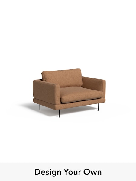 Textured Woven/Burnt Orange Lugani By Made (W49772) | £1,025