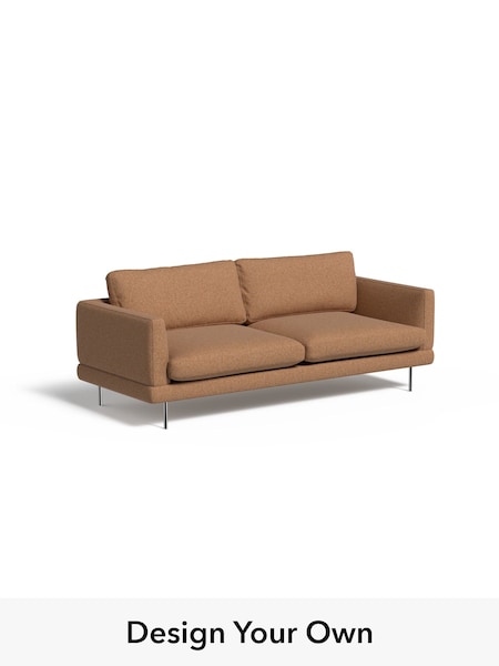 Textured Woven/Burnt Orange Lugani By Made (W49772) | £1,375