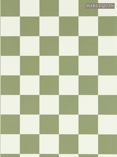 Harlequin Matcha Blenets Check Henry Holland 10M Wallpaper (W49806) | £80